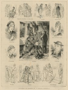 Imágenes de Londres por un artista francés de English School