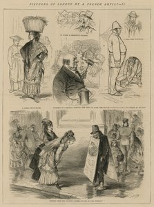 Imágenes de Londres por un artista francés de English School
