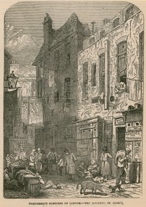 Bocetos pintorescos de Londres - The Rookery, St Giless de English School