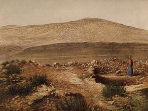 Lugares mencionados en la Biblia: Pozo de Jacob (cromolito)