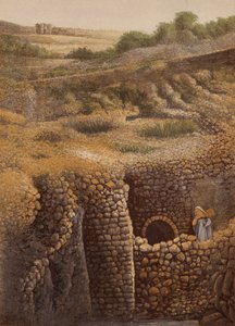 Lugares mencionados en la Biblia: El estanque de Siloé (cromolito) de English School