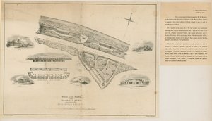 Plan para los Jardines Zoológicos, Regents Park, 1827 de English School
