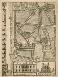 Plano del Parque de Greenwich, Londres de English School