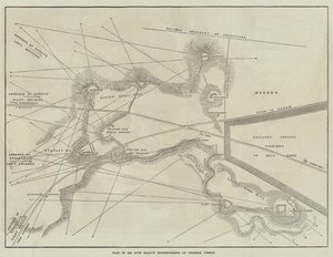 Plano de las trincheras de Sir Hope Grant en Chobham Common
