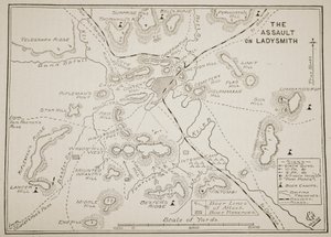 Plano del asalto a Ladysmith de English School
