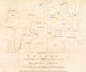 Plano del Palacio de Westminster, Londres