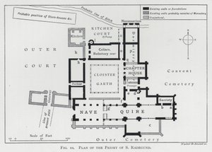 Plano del Priorato de Santa Radegunda de English School