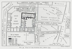Plano de las escuelas, alrededor de 1575