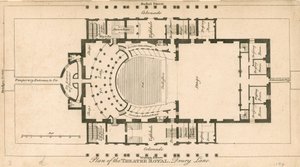 Plano del Teatro Real, Drury Lane, Londres
