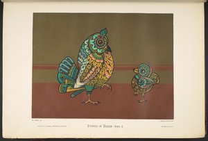 Lámina ii, de Estudios de Diseño. [60 láminas de colores.] de English School