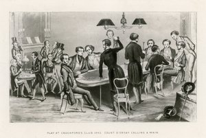 Juego en el Club Crockfords, 1843. El Conde D