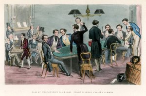 Juego en el Club Crockfords, 1843; el Conde D