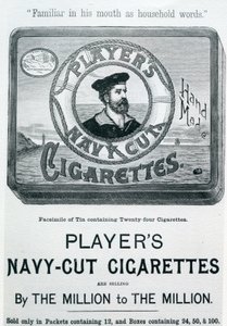Cigarrillos Players Navy Cut, siglo XX
