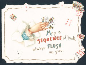 Cartas en mano, tarjeta de Navidad de English School