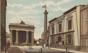 Plymouth: Guildhall, Devonport (litografia en color) de English School