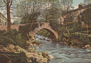 Plymouth: Ivybridge, cerca de Plymouth (litografia en color) de English School