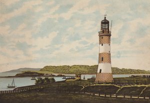 Plymouth: Smeaton Lighthouse on the Hoe (litografia en color)