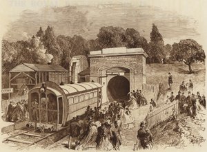 Ferrocarril neumático para pasajeros