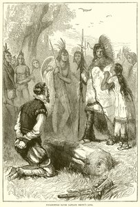 Pocahontas salva la vida del Capitán Smith de English School
