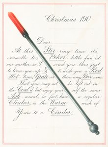 Póker, tarjeta de Navidad