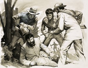 Policías arrancan el casco del tristemente célebre Ned Kelly