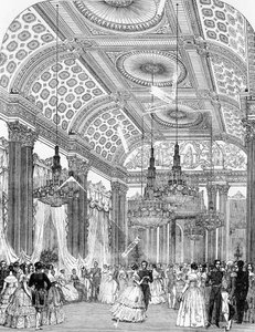 Baile de polca en un baile de estado en el Palacio de Buckingham, 1848