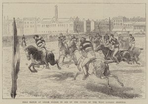 Partido de polo en Lillie Bridge en ayuda de los fondos del Hospital de West London de English School