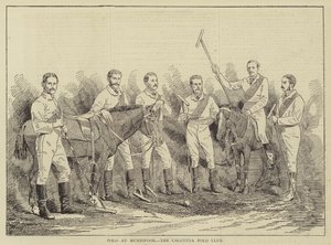 Polo en Munnipoor, el Club de Polo de Calcuta de English School