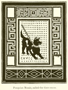 Mosaico pompeyano, llamado Cave Canem de English School