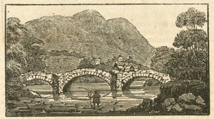 Puente Pooley, Ullswater (grabado) de English School