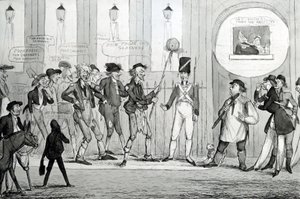 Jardineros pobres congelados, 1820 de English School