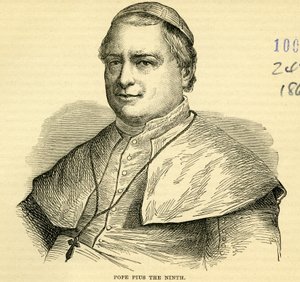 Papa Pío IX (grabado) de English School