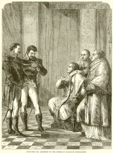 El Papa Pío VII arrestado por orden de Napoleón Bonaparte de English School