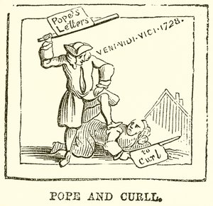 Pope y Curll de English School