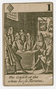 Carta de juego del Complot Papista de English School