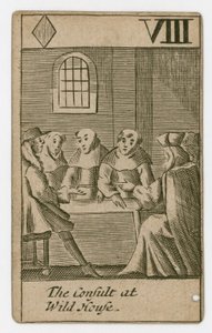 Carta de juego del Complot Papista de English School