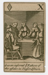 Carta de juego del Complot Papista de English School