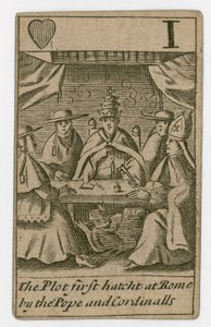 Carta de juego del Complot Papista