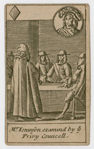 Carta de juego del Complot Papista, 1679 de English School