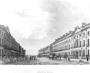 Portland Place, Londres, 1800