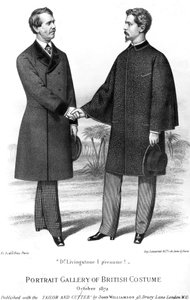 Galería de Retratos de Trajes Británicos, publicado con el Tailor and Cutter por John Williamson, 1872 de English School