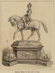 Modelo de retrato del Rey de Siam de English School