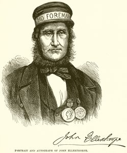 Retrato y autógrafo de John Ellerthorpe de English School