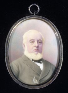 Retrato en miniatura de Warren de la Rue (1815-89) de English School