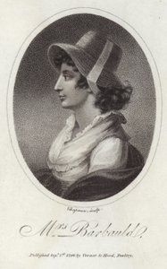 Retrato de Anna Laetitia Barbauld de English School