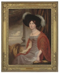 Retrato de Charlotte Yeates, Lady Lopes (m. 1833) (óleo sobre lienzo) de English School