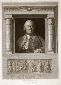 Retrato de David Hume, ilustración de La Historia de Inglaterra de David Hume, pub. por R. Bowyer, Londres, 1812