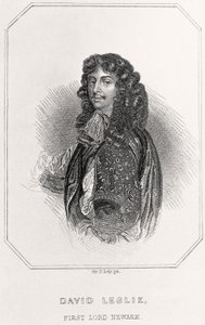 Retrato de David Leslie, 1er Lord de Newark, 1835 de English School