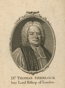 Retrato del Dr. Thomas Sherlock de English School