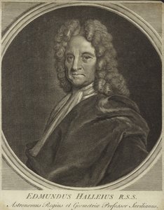Retrato de Edmond Halley de English School